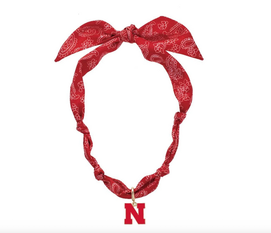 Nebraska Cornhuskers Logo Bandana Scarf Necklace
