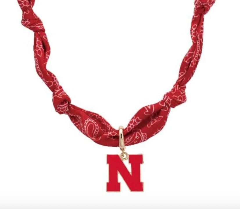 Nebraska Cornhuskers Logo Bandana Scarf Necklace