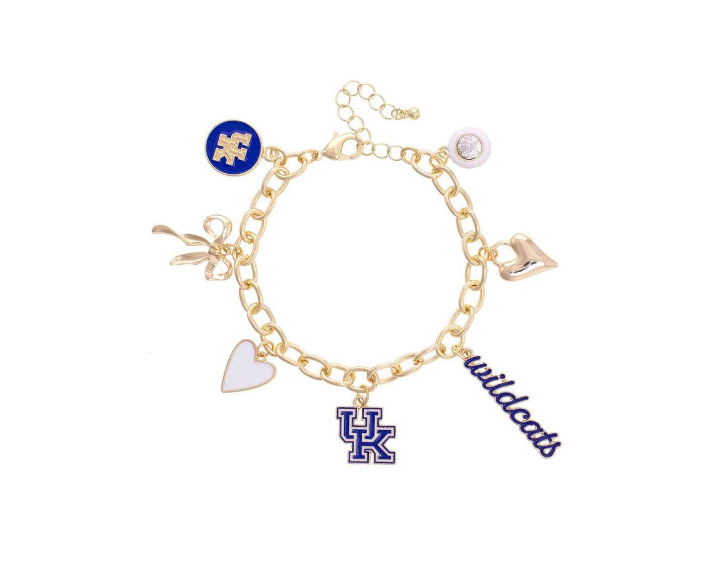Kentucky Wildcats Enamel Icons Charm Bracelet