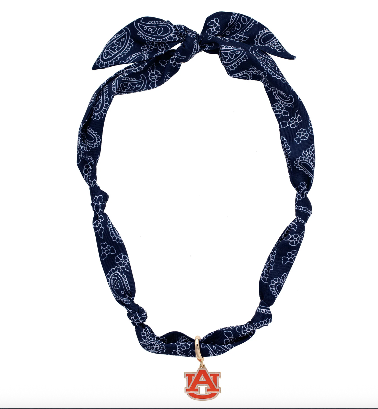 Auburn Tigers Logo Bandana Scarf Necklace