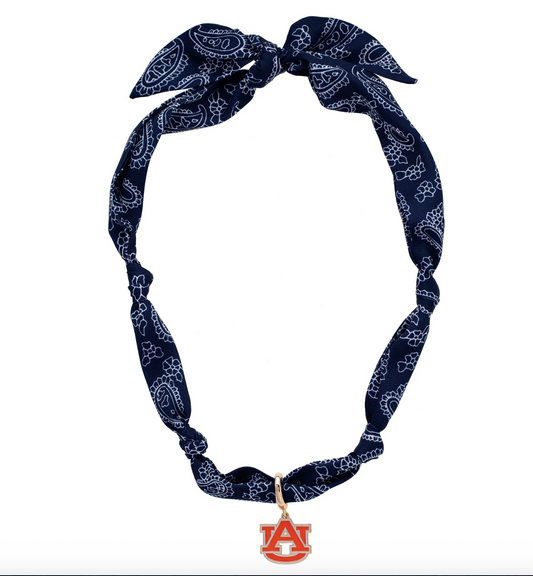 Auburn Tigers Logo Bandana Scarf Necklace