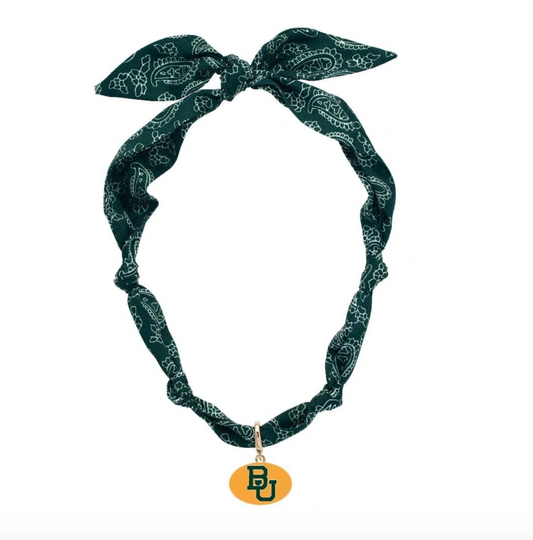 Baylor Bears Logo Bandana Scarf Necklace