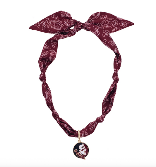 Florida State Seminoles Logo Bandana Scarf Necklace