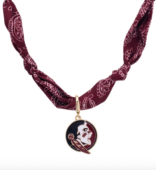Florida State Seminoles Logo Bandana Scarf Necklace