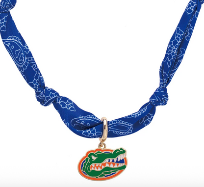 Florida Gators Logo Bandana Scarf Necklace