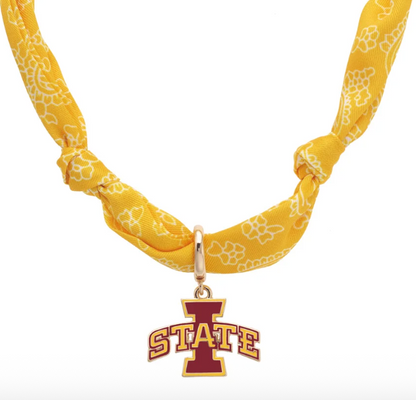 Iowa State Cyclones Logo Bandana Scarf Necklace