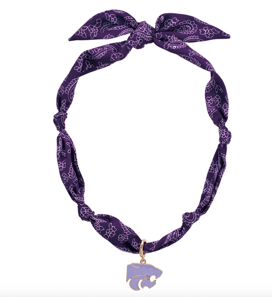 Kansas State Wildcats Logo Bandana Scarf Necklace