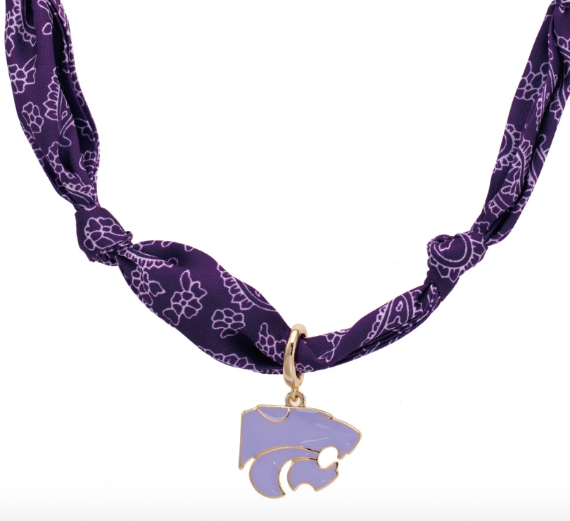 Kansas State Wildcats Logo Bandana Scarf Necklace