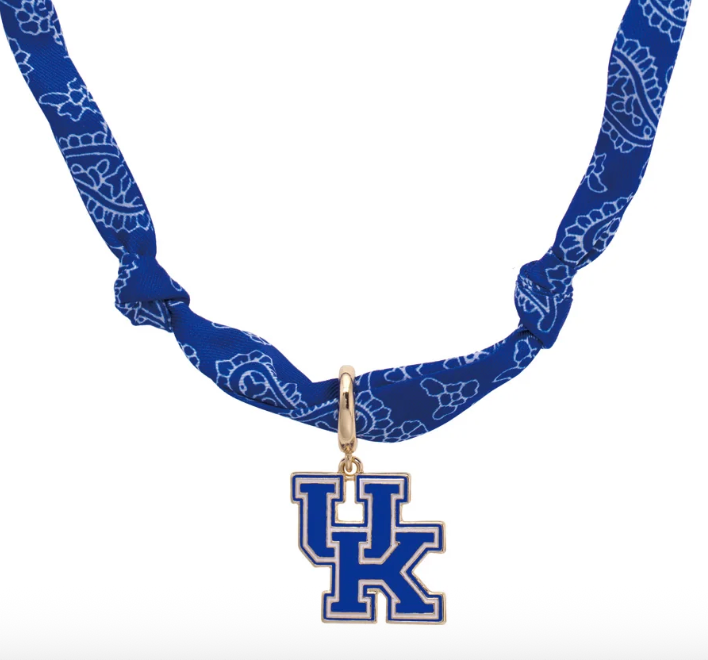 Kentucky Wildcats Logo Bandana Scarf Necklace