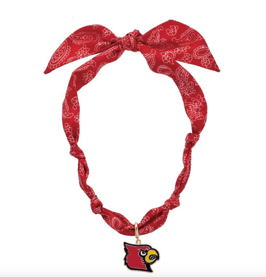 Louisville Cardinals Logo Bandana Scarf Necklace