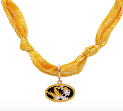 Missouri Tigers Logo Bandana Scarf Necklace