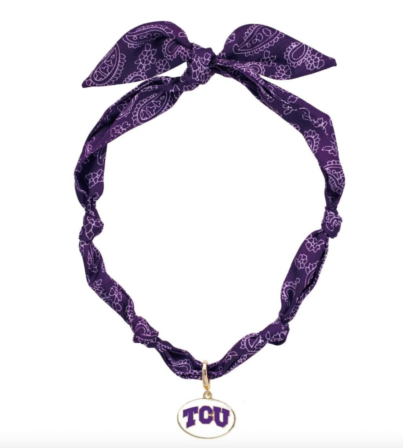 TCU Horned Frogs Logo Bandana Scarf Necklace