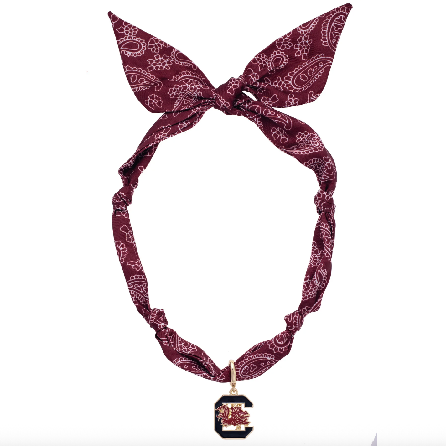 South Carolina Gamecocks Logo Bandana Scarf Necklace