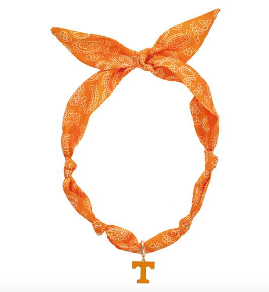Tennessee Vols Logo Bandana Scarf Necklace