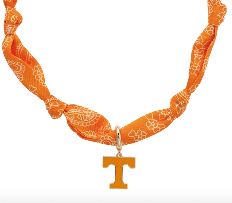 Tennessee Vols Logo Bandana Scarf Necklace
