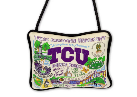 Texas Christian University (TCU) Mini Pillow Ornament
