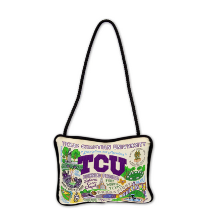 Texas Christian University (TCU) Mini Pillow Ornament