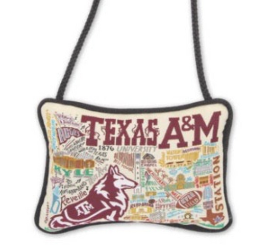 Texas A & M University Mini Pillow Ornament