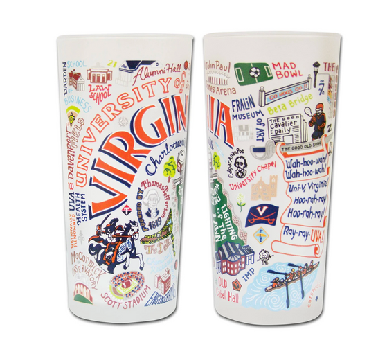 Virginia, University of Drinking Glass