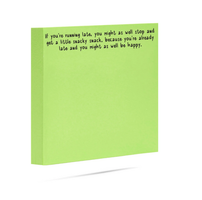 If you're running late Little Notes