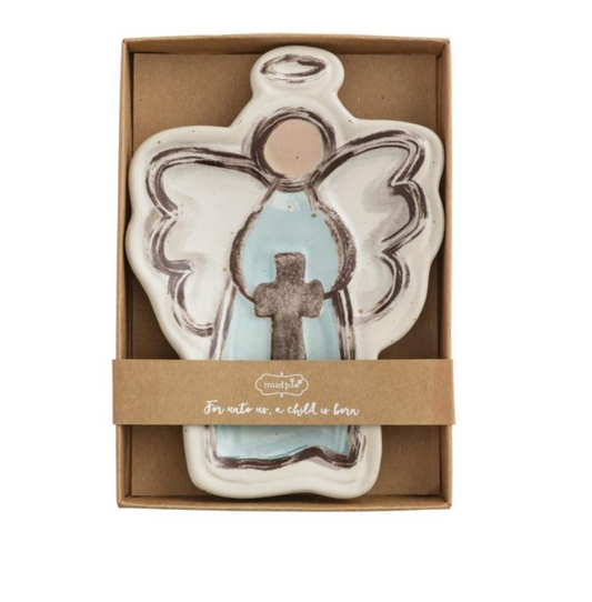 Angel with Cross Tidbit Dish