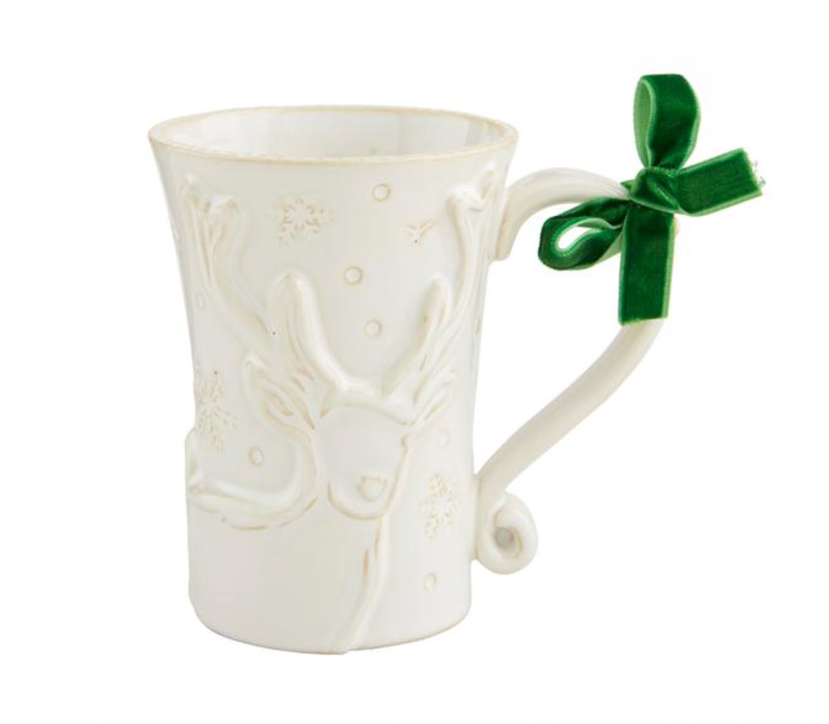 White Reindeer Mug