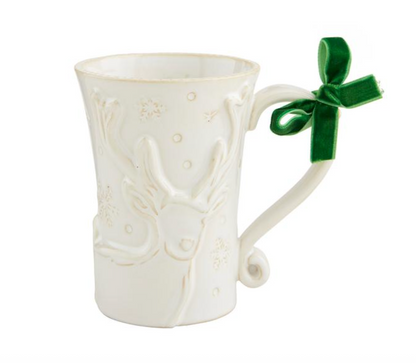 White Reindeer Mug