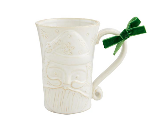 White Santa Mug