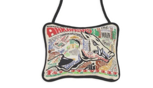 Arkansas, University of Mini Pillow Ornament
