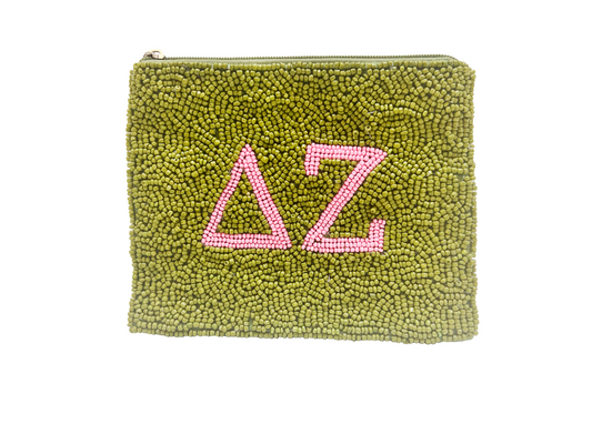 Delta Zeta Beaded Pouch
