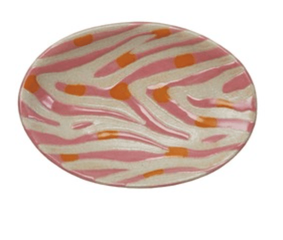 Animal Print Stoneware Dish - Veranda Cafe & Mercantile