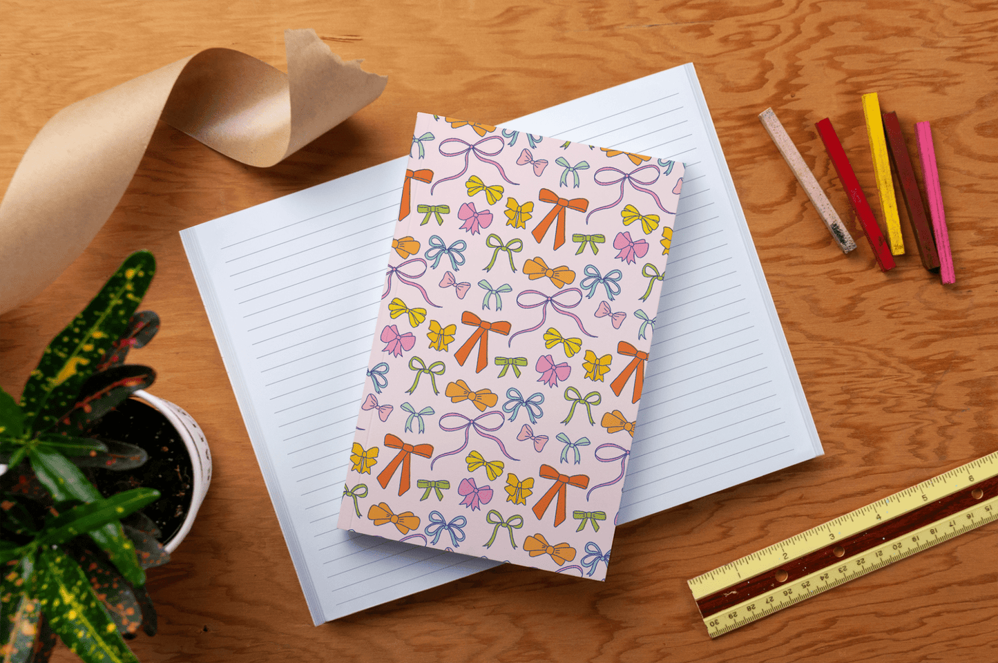Bows Classic Layflat Journal Notebook - Veranda Cafe & Mercantile
