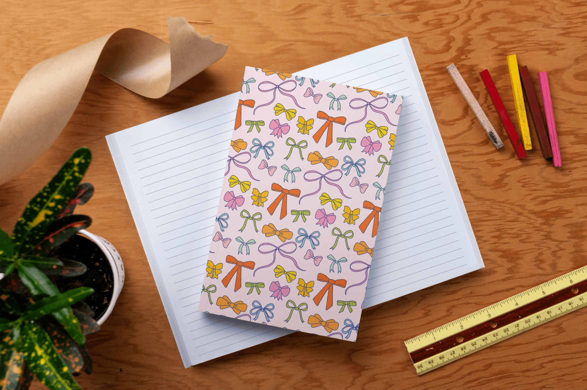 Bows Classic Layflat Journal Notebook - Veranda Cafe & Mercantile