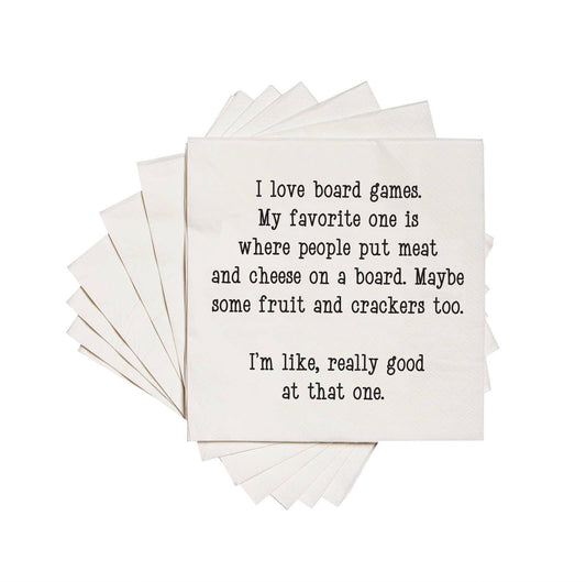 I love board games Cocktail Napkins