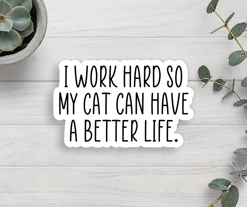 Cat Life Vinyl Sticker - Veranda Cafe & Mercantile