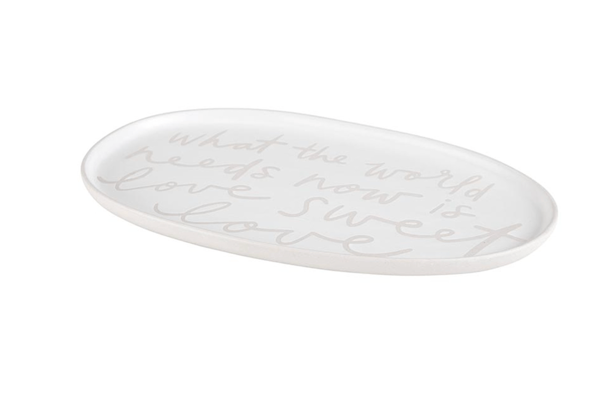 Ceramic Platter - Sweet Love - Veranda Cafe & Mercantile