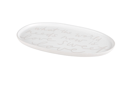 Ceramic Platter - Sweet Love - Veranda Cafe & Mercantile