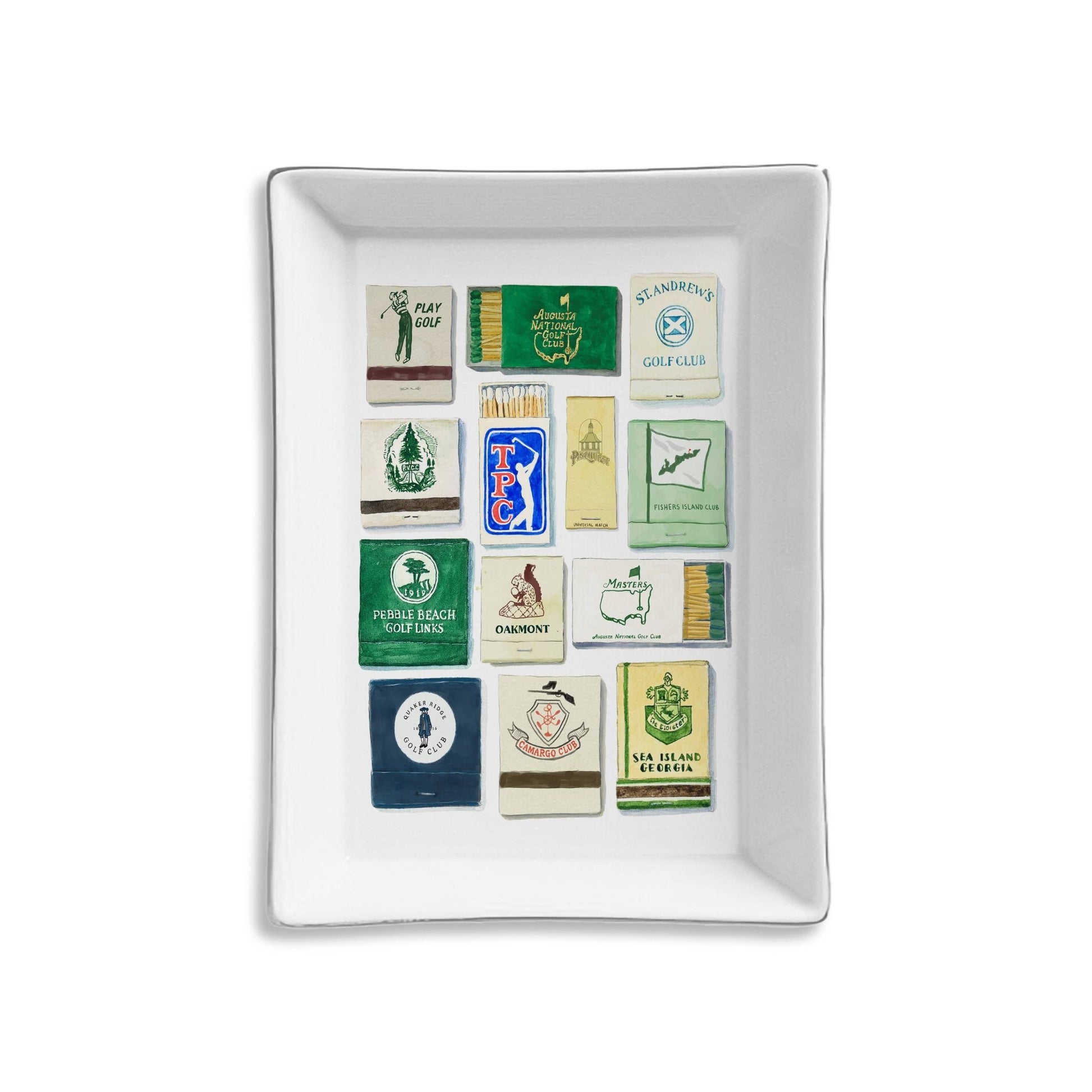 Ceramic Tray - Golf Matches - Veranda Cafe & Mercantile