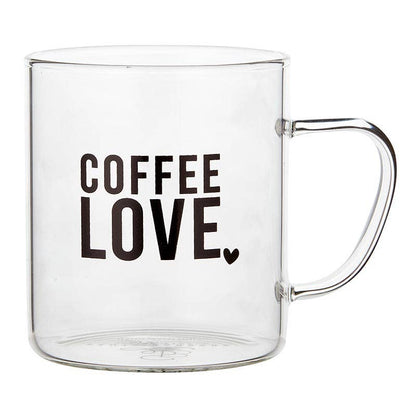 Coffee Love Glass Mug - Veranda Cafe & Mercantile