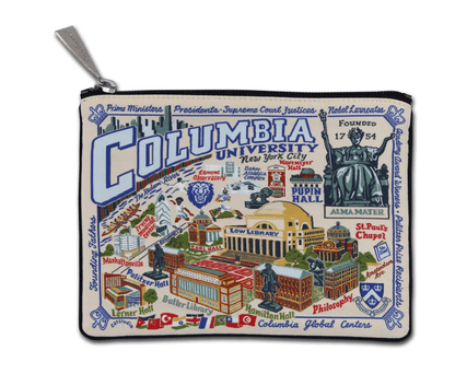 Columbia University Zip Pouch - Veranda Cafe & Mercantile
