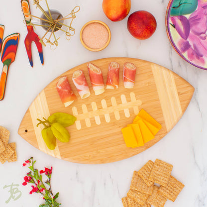 Football Shaped Cutting Board & Charcuterie Serving Tray