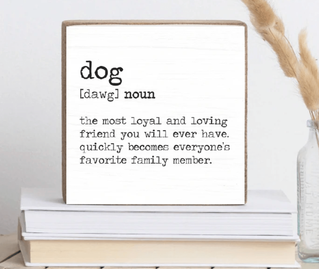 Dog Definition Block - Veranda Cafe & Mercantile