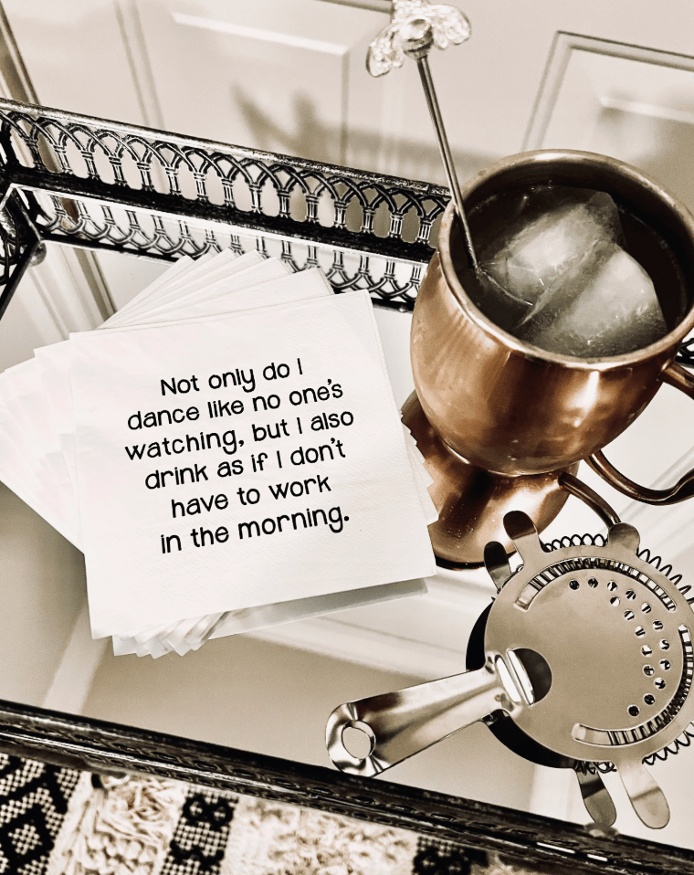 Drink As If Napkins - Veranda Cafe & Mercantile