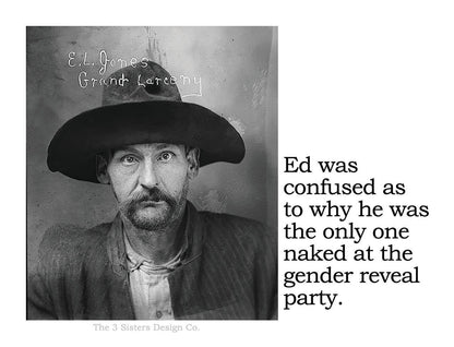 Ed was confused - Sticker - Veranda Cafe & Mercantile