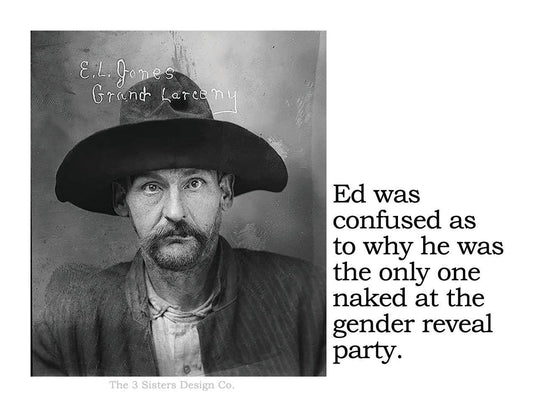 Ed was confused - Sticker - Veranda Cafe & Mercantile