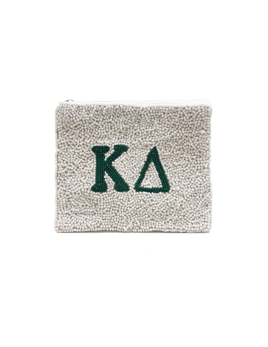 Kappa Delta Beaded Pouch