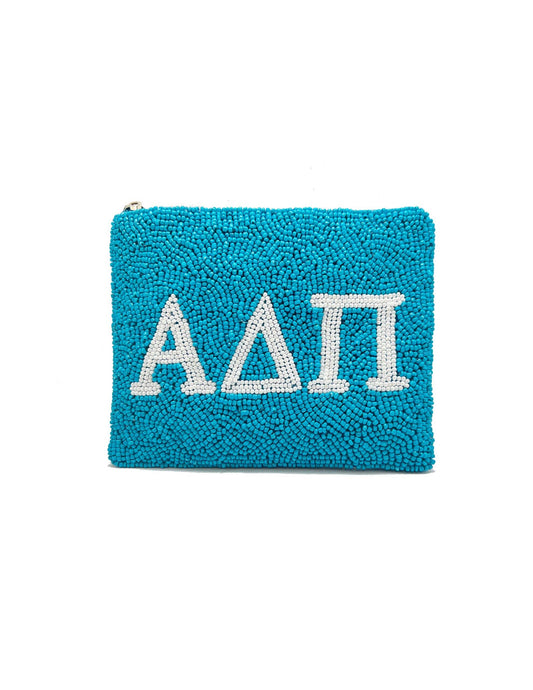 Alpha Delta Pi Beaded Pouch