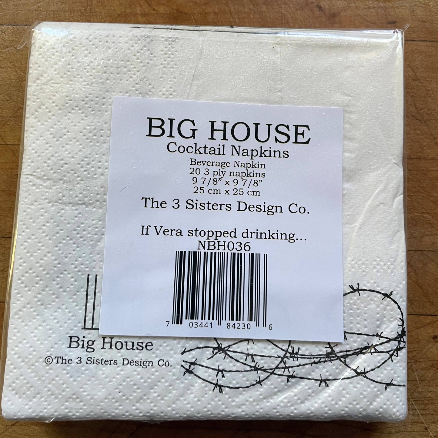 If Vera quit drinking Cocktail Napkins