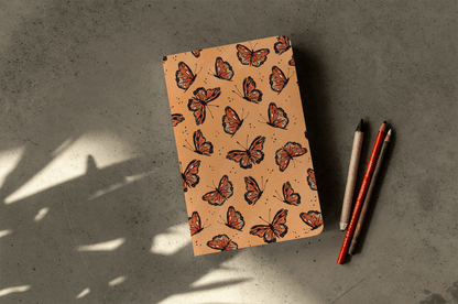 Flying Monarch Layflat Journal Notebook - Veranda Cafe & Mercantile