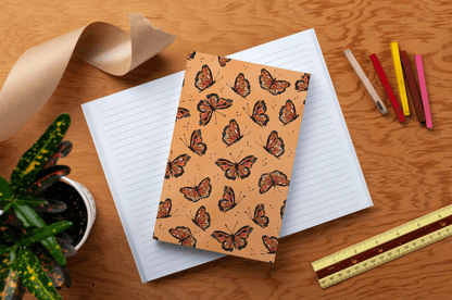 Flying Monarch Layflat Journal Notebook - Veranda Cafe & Mercantile